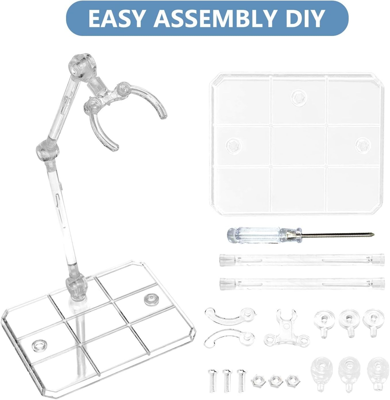 Durable Action Figure Stand Set – 8 PCS Assembly Holder for Various Model Lines