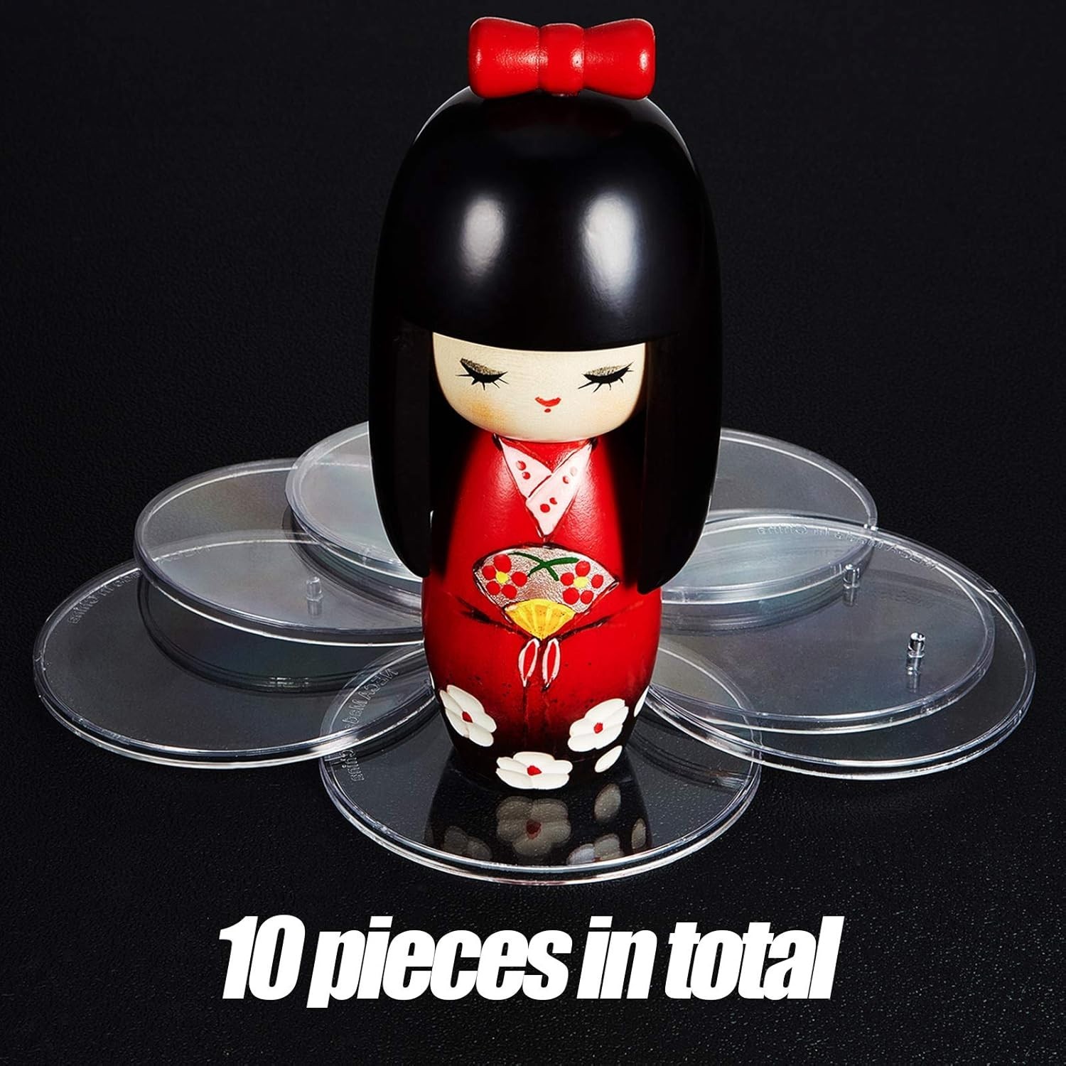 Lightweight Round Display Stands for Miniatures – 10 Count for 6-8 Inch Figures