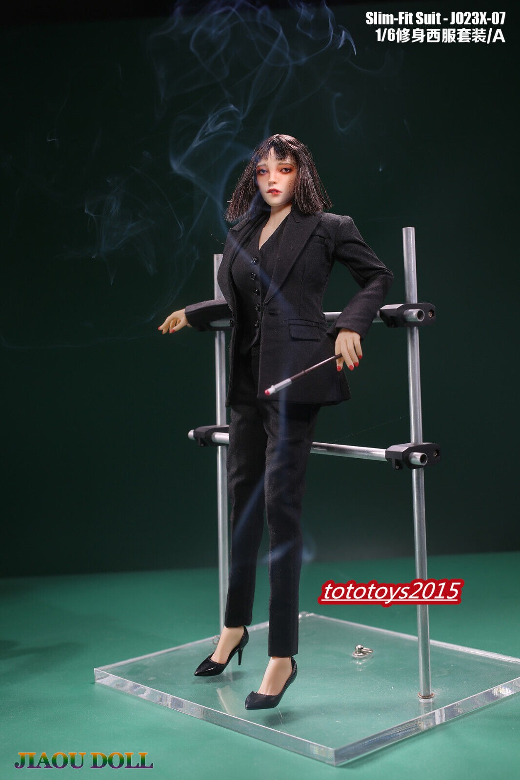 JO23X-07A 1/6 Slim Suit Coat Pants Vest Clothes Set Fit 12 »Female PH TBL Figure