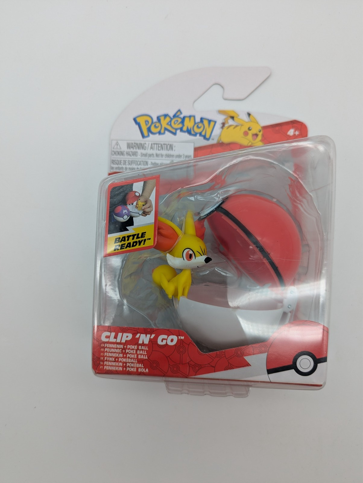 Pokemon Clip &lsquo;N Go Fennenin With Classic Poke Ball Collectible Figure Set