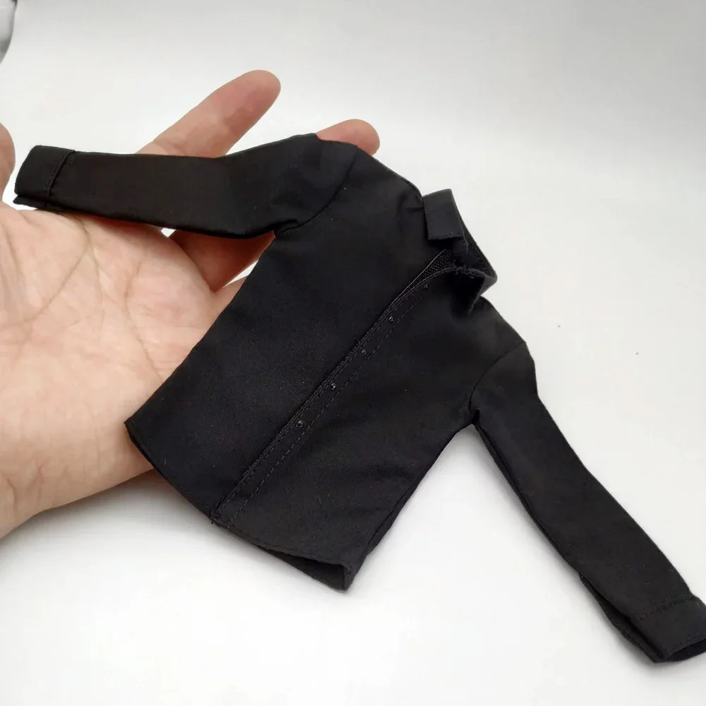 Black 1/6 Scale Men&rsquo;s Shirt Clothes Model for 12in Action Figure 30cm Doll Toy
