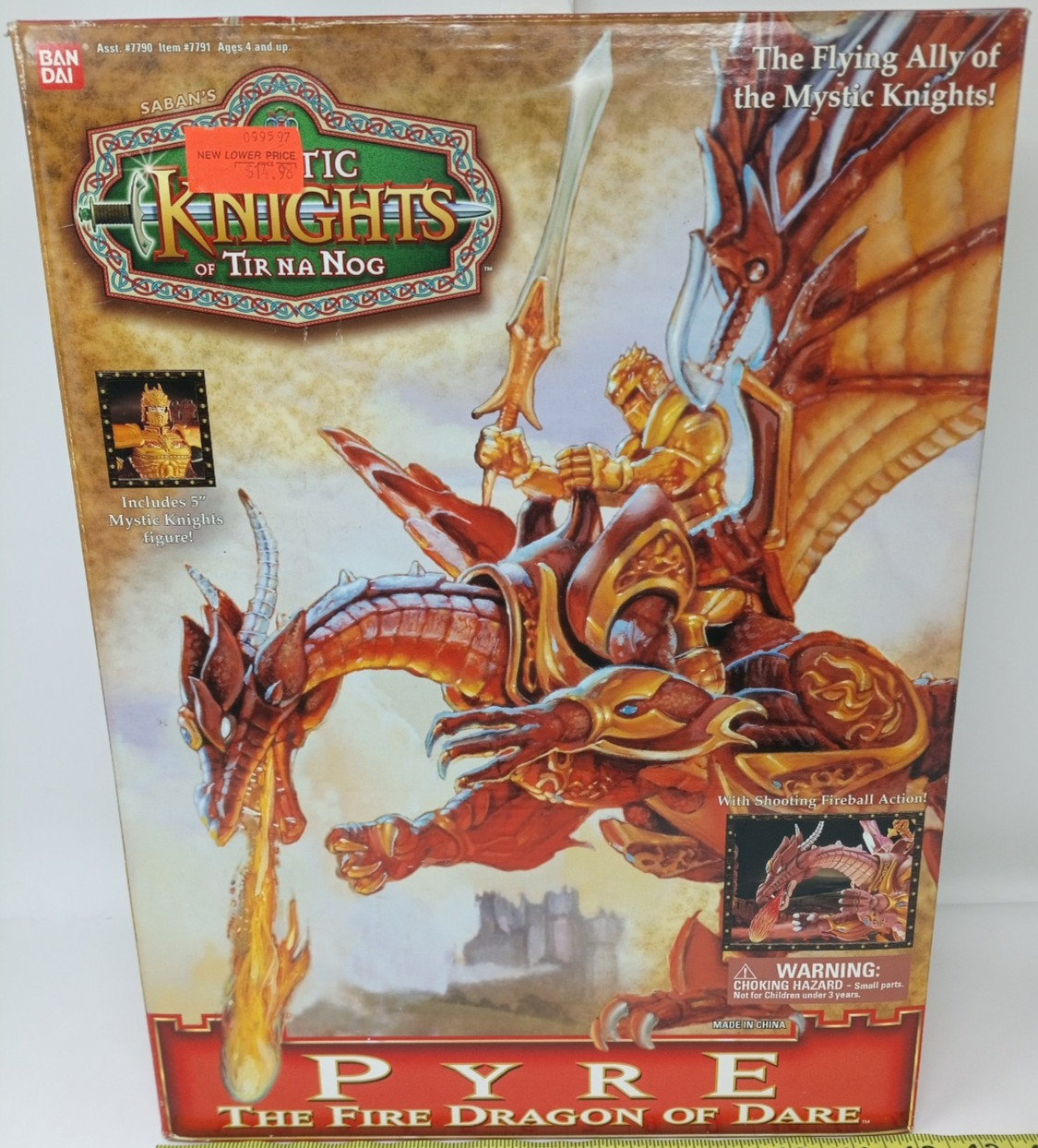 Mystic Knights of Tir Na Nog Pyre Fire Dragon Fire Shooting New Sealed
