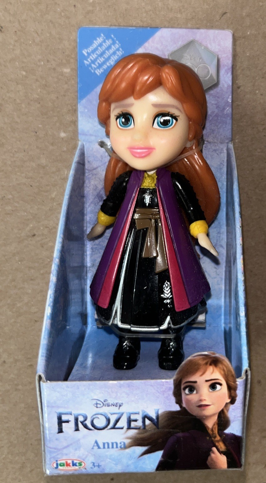2023 DISNEY MINI PRINCESS FROZEN – ANNA DOLL DISNEY 100 YEARS SERIES