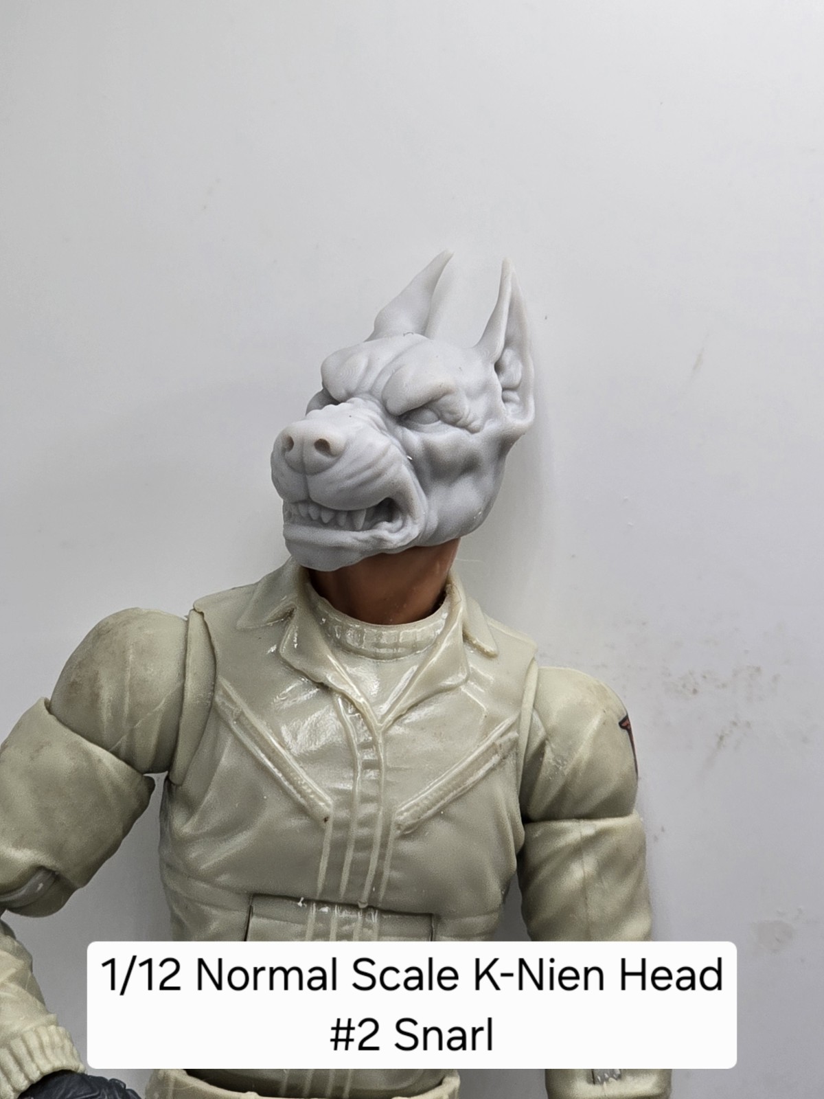 3d Printed K-NEIN DOG HEAD #2 6&Prime; 1:12 Classified/Legends SCALE