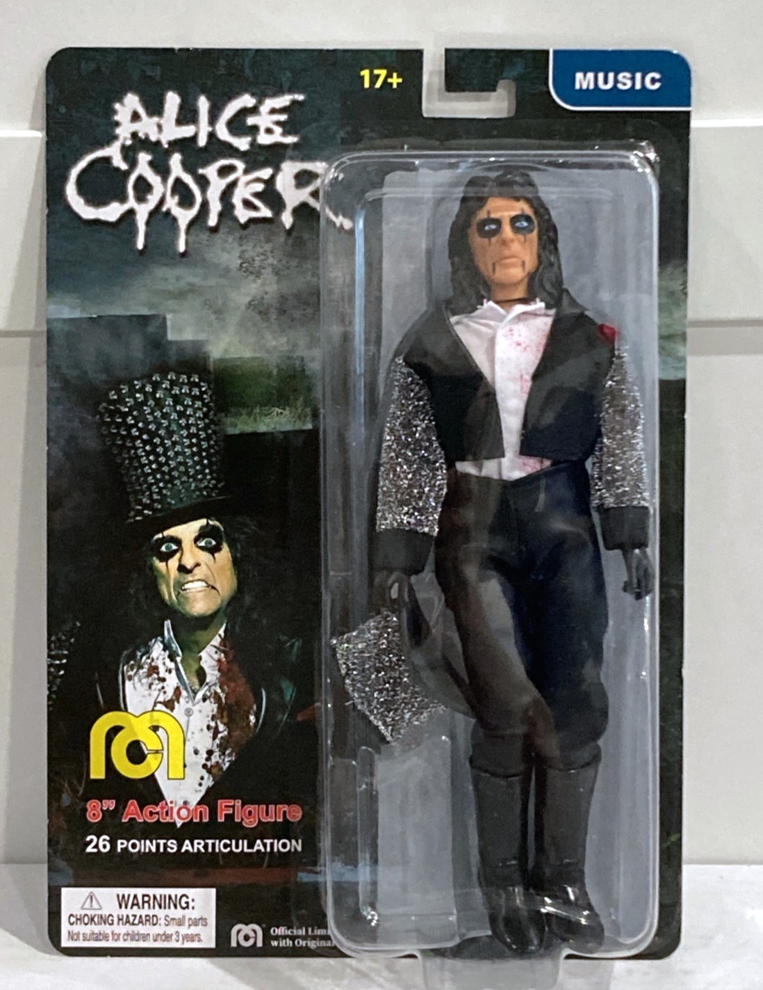 NEW 2023 Mego 8&Prime; Retro Alice Cooper Action Figure NIP – 2022 Limited Edition