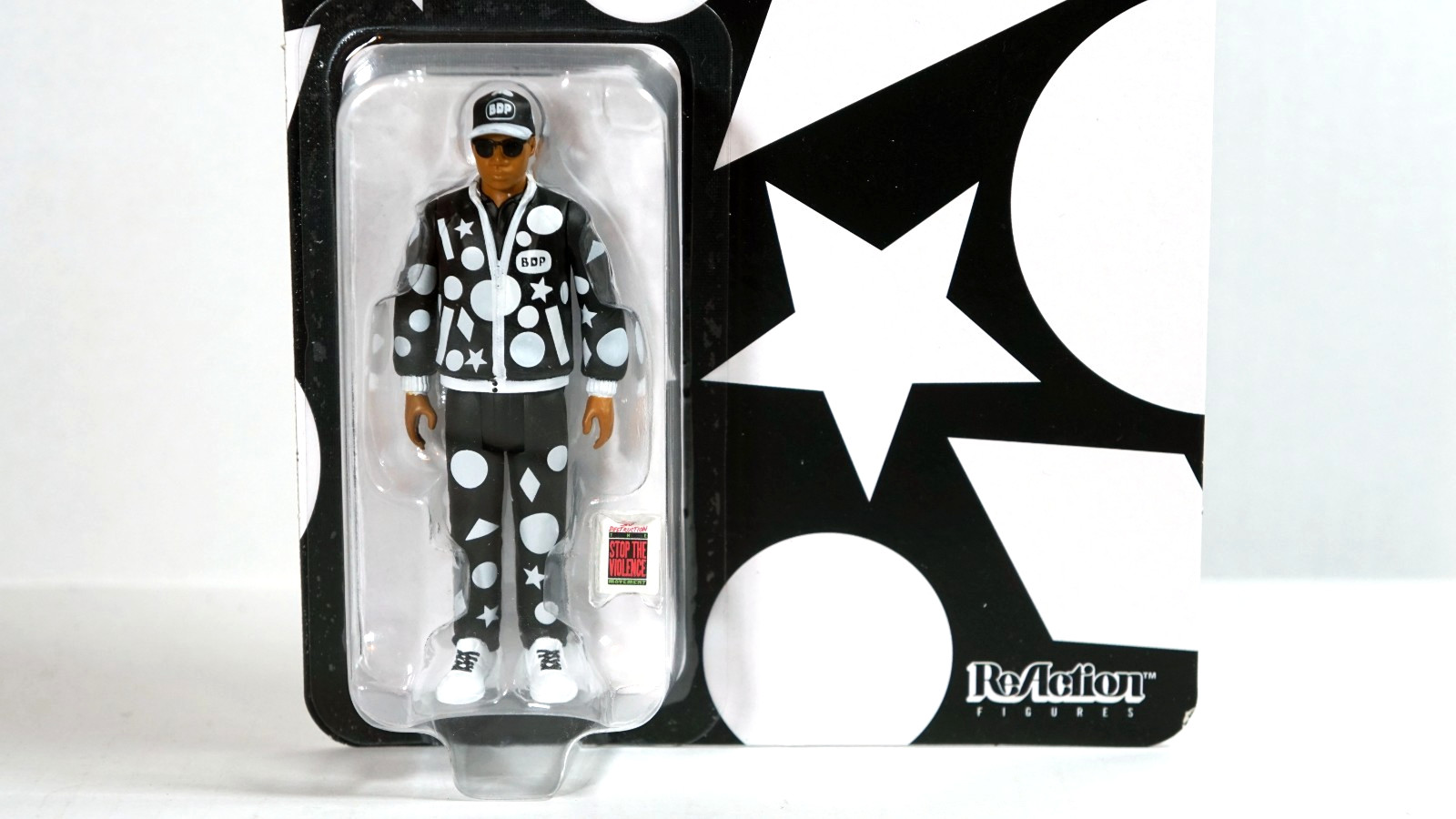Super7 ReAction KRS-ONE Self Destruction Stop The Violence Figure