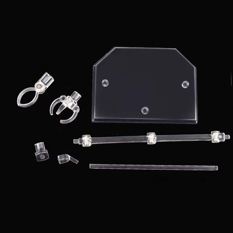 Clear Adjustable Action Figure Display Stand Bracket Base (1/144 Scale)