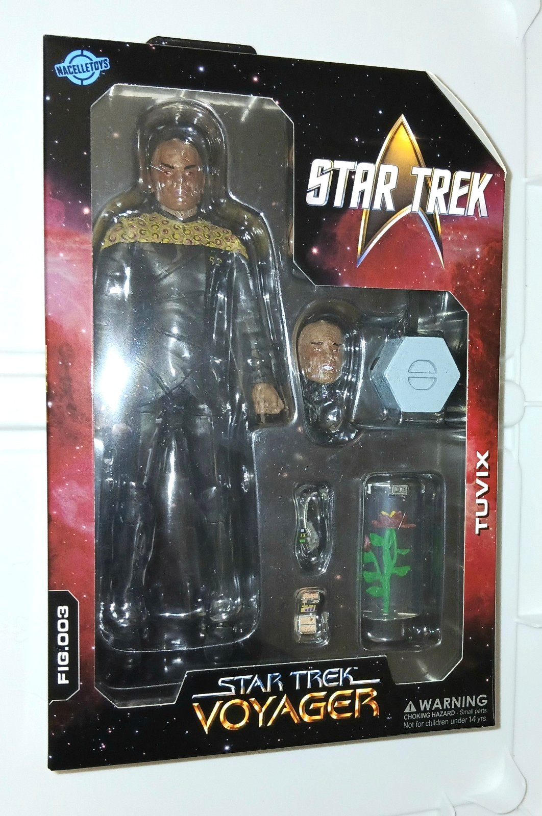 STAR TREK VOYAGER TUVIX 1/10 7&Prime; FIGURE 003 NACELLE TOYS NEW SEALED