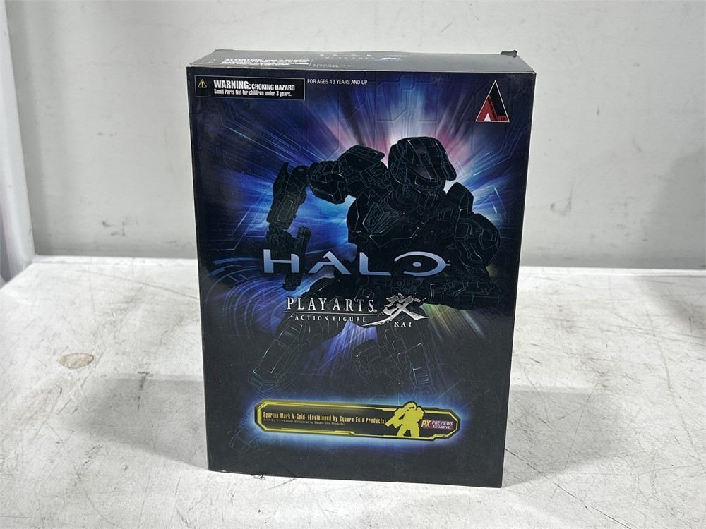 Halo Spartan Mark V Play Arts Kai Gold Label Figure New