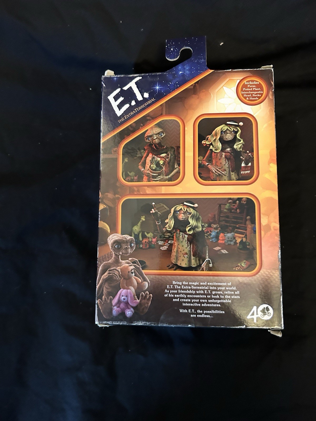 NECA 40th Anniversary E.T. Ultimate Dress-Up E.T. 4&Prime; Action Figure New In Box