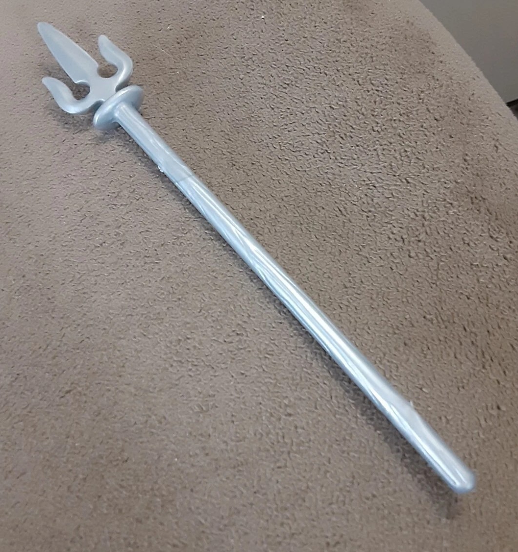 Tmnt Foot Elite Guard trident spear weapon accessory 2003 ninja turtles silver