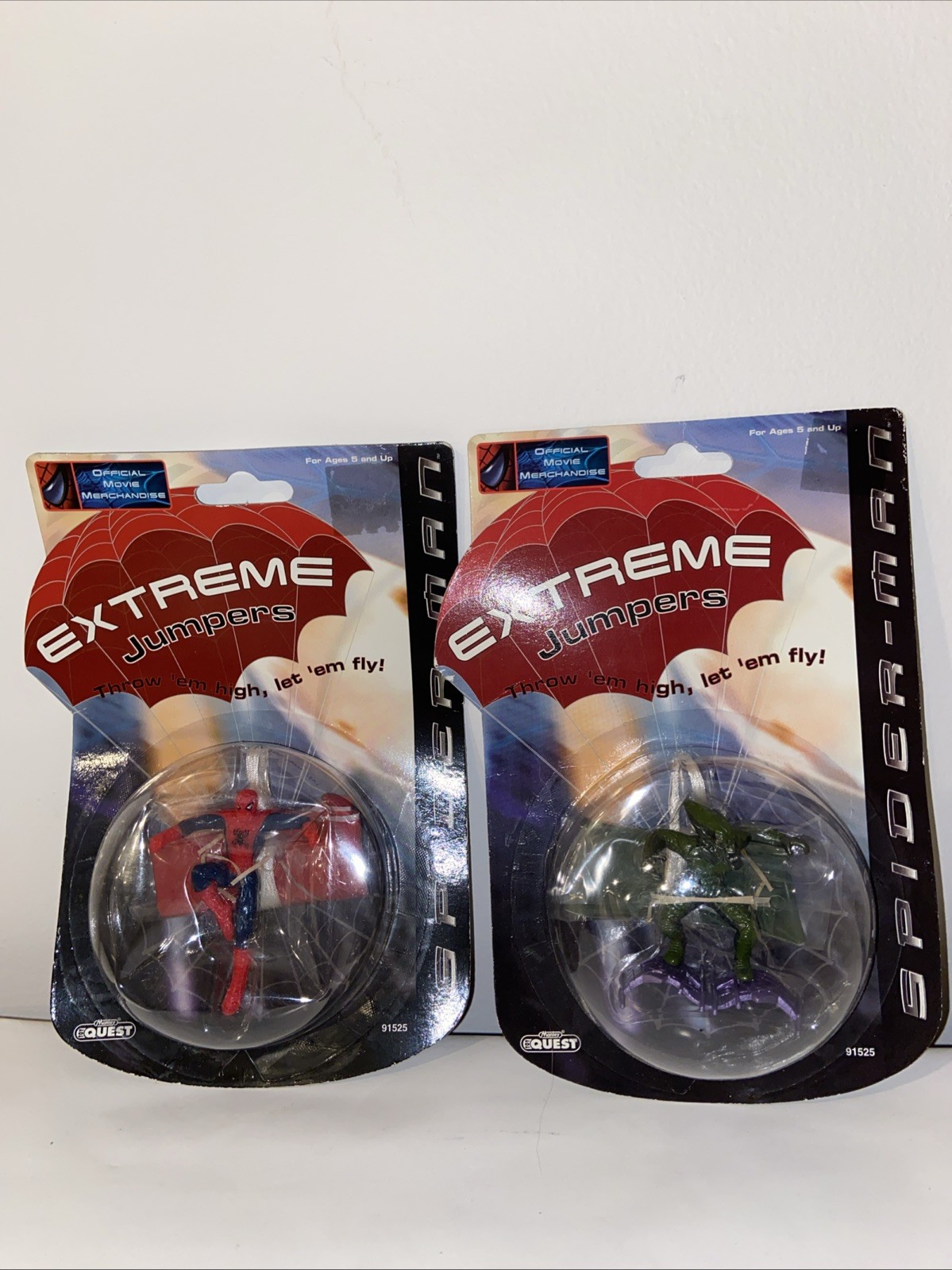 2002 Spider-Man Extreme Jumpers Spider-Man AND Green Goblin NIB