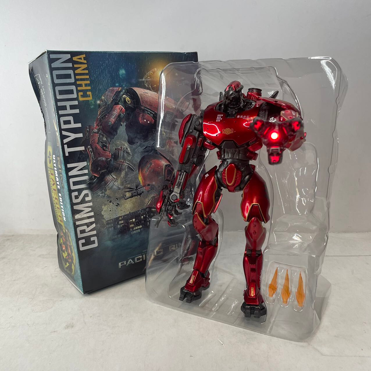 Crimson Typhoon Jaeger 7&Prime; Movable Figure Toy Gift Statue Pacific Rim Gift Box