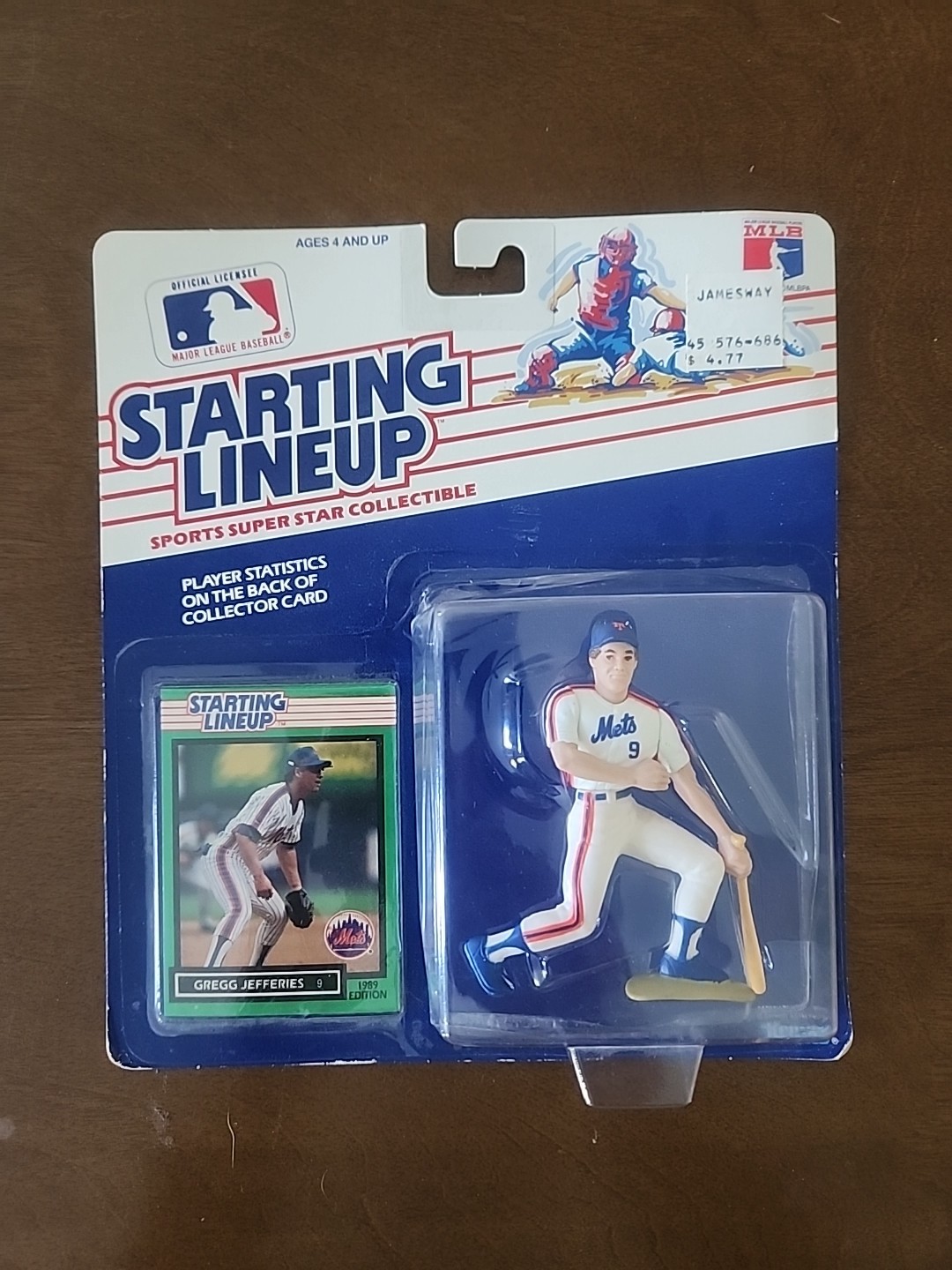 3 ⚾️ 1989 Starting Lineup NY Mets: Strawberry, Doc Gooden, Greg Jeffries w/ Card