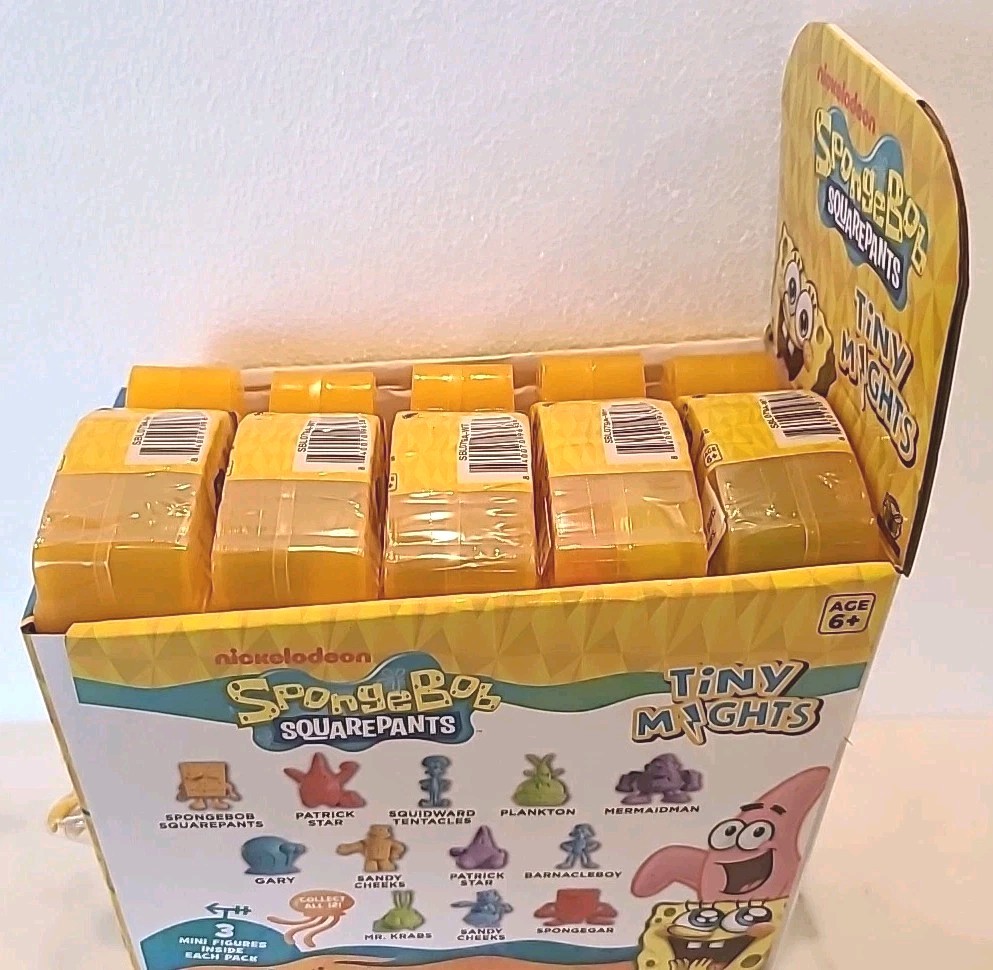 Retail Store Display SpongeBob Square Pants Sealed Tiny Mights Blind Box Figures
