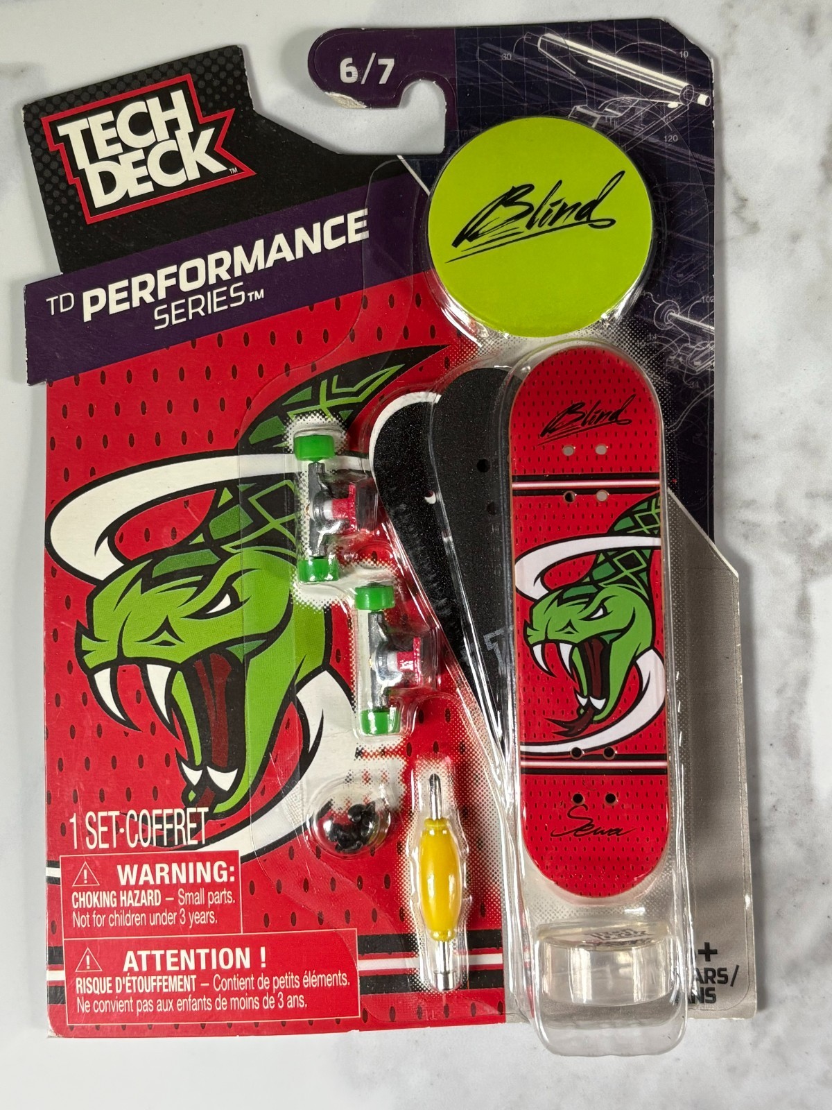 Tech Deck TD Performance Series Blind Snake Skateboard 6/7