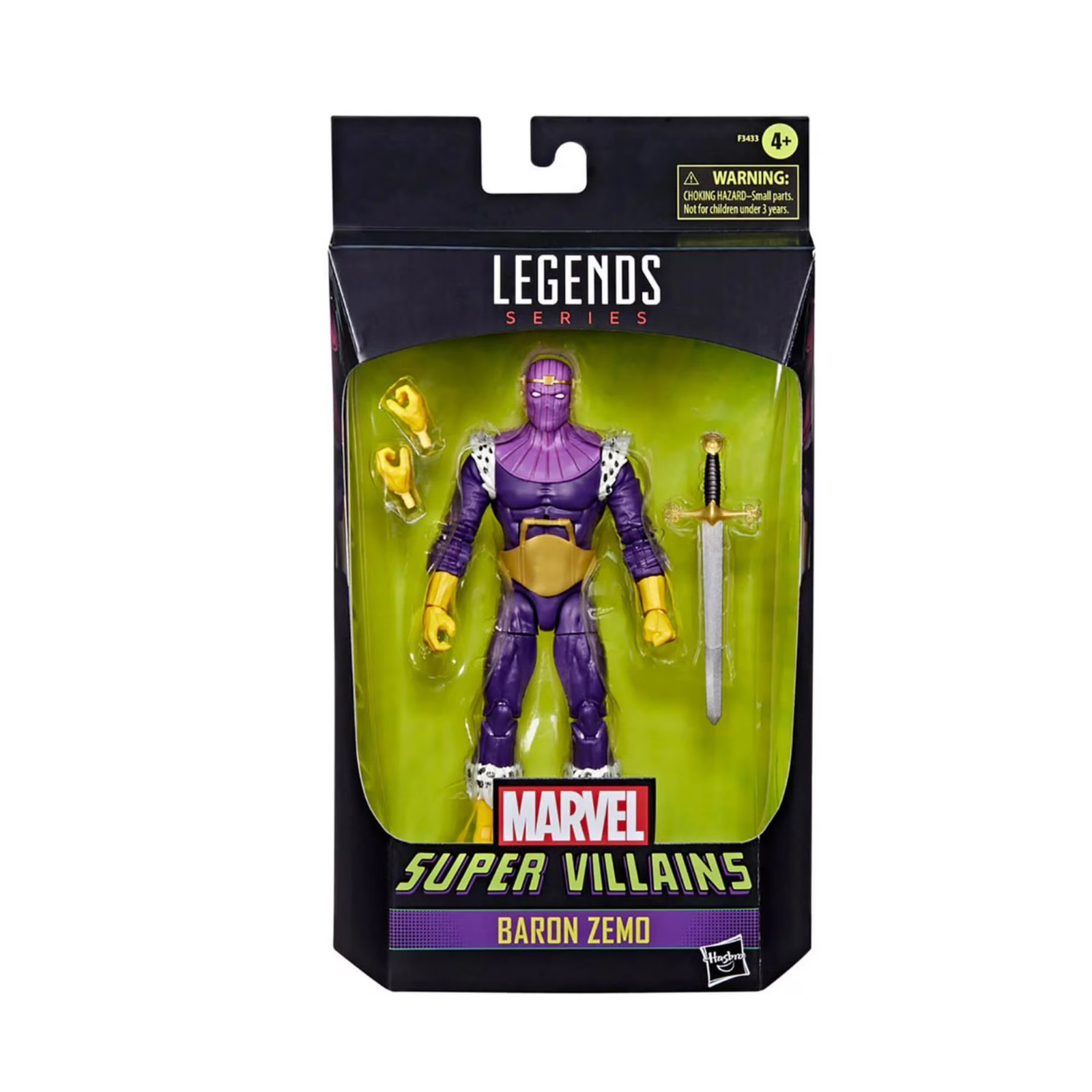 Marvel Legends Series Super Villains Baron Zemo 6&Prime; Figure New in Box