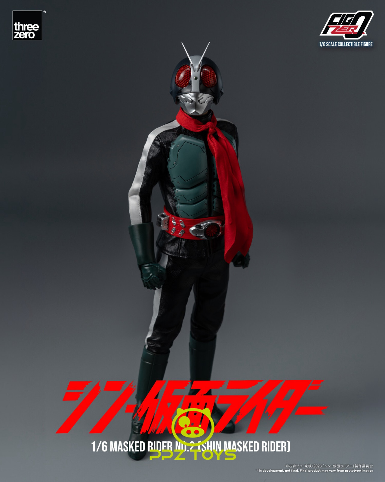 threezero 1/6 Figzero Shin Kamen Masked Rider No.2 Action Figure 3Z04880W0