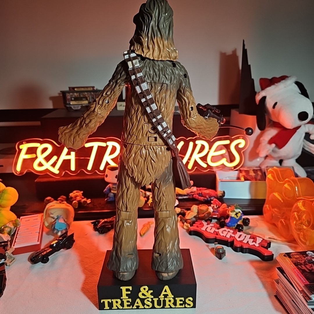 Star Wars 15” Chewbacca Talking And Gun Lights Up Poseable Action Figure Tested