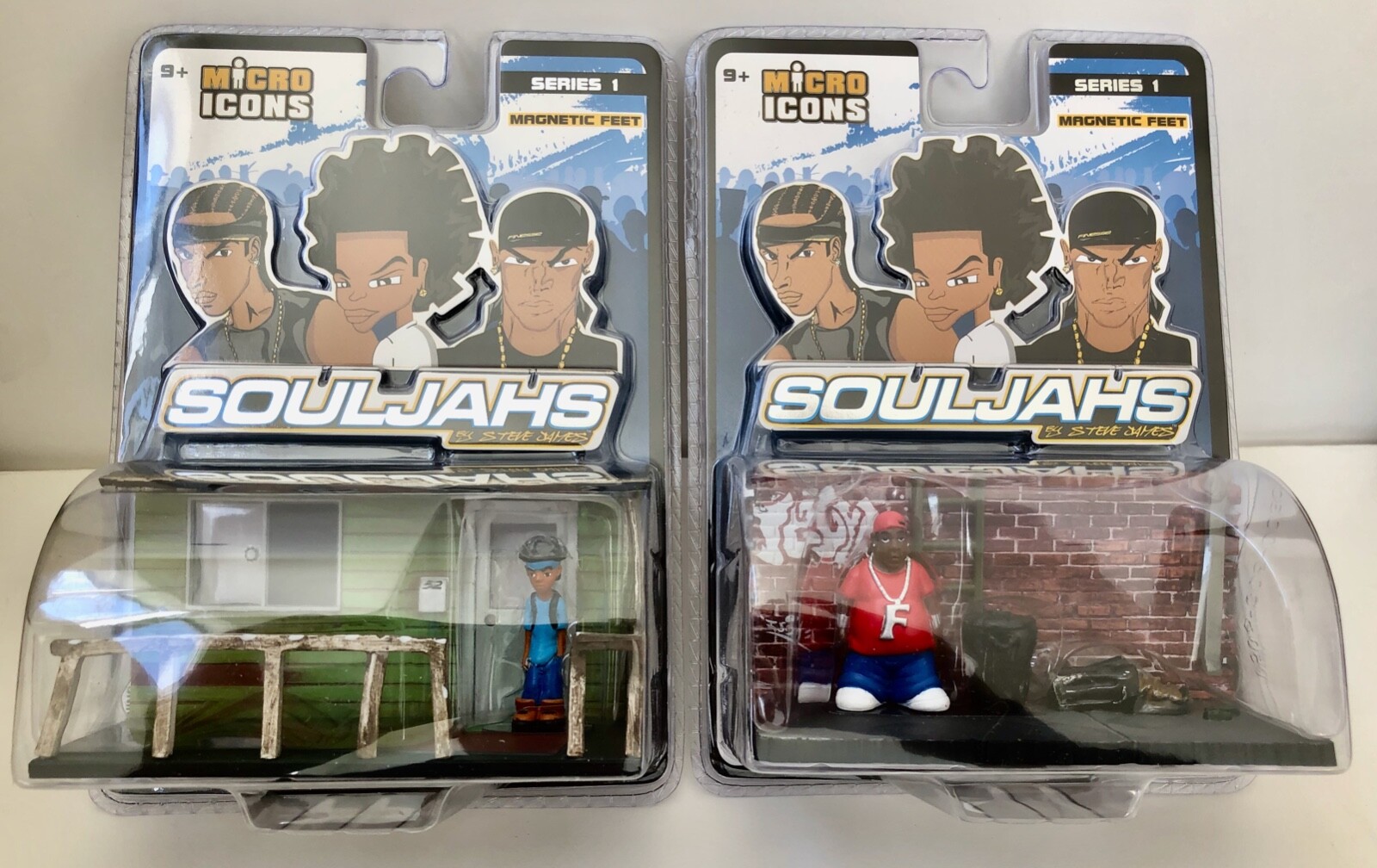 hey homies, 2 Soujahs Micro-Icon sets each with 1 Figure, & 1 diorama backdrop
