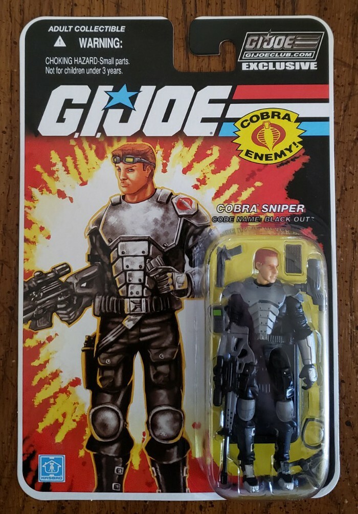 GI Joe Club Subscription FSS 1-13 Blackout Cobra Sniper Joecon Pursuit POC 25th