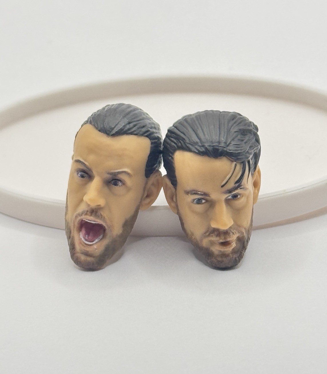WWE Ultimate Edition – CM Punk Heads Lot Of 2 Fodder Mattel MITB 2011 1/12 Scale