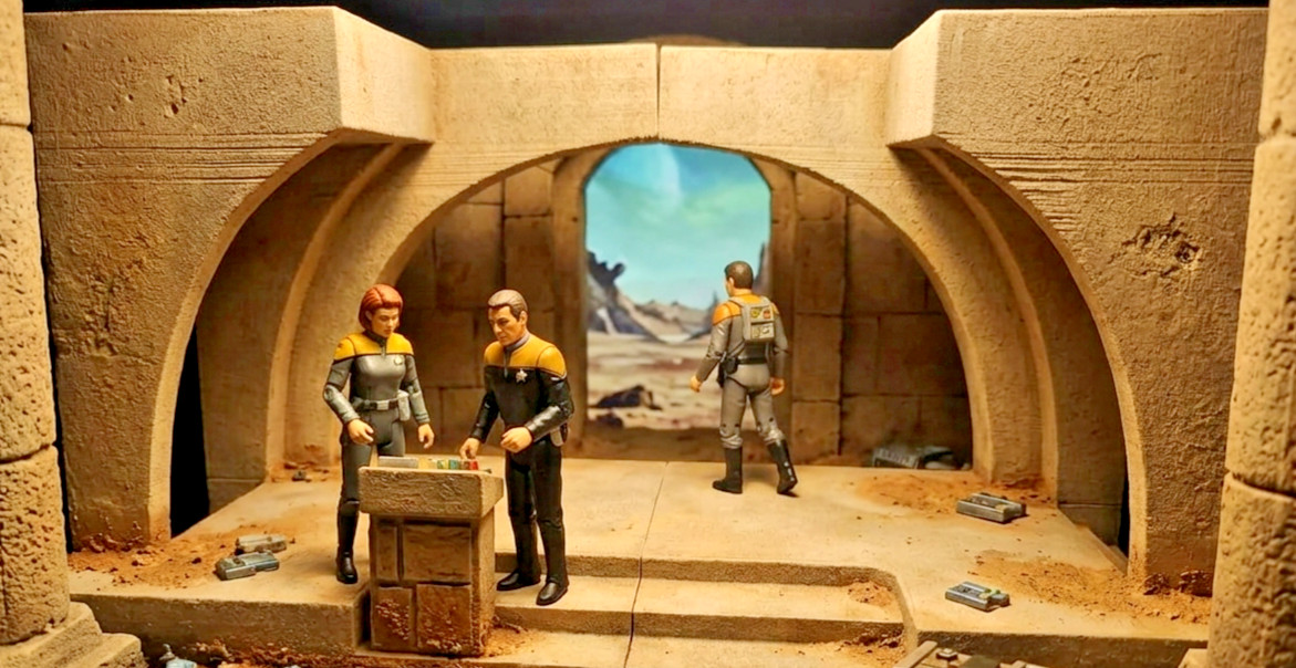 Jabba’s Palace Alcove Diorama Base 1:12 & 1:18 Scale 3D Printed Star Wars Action