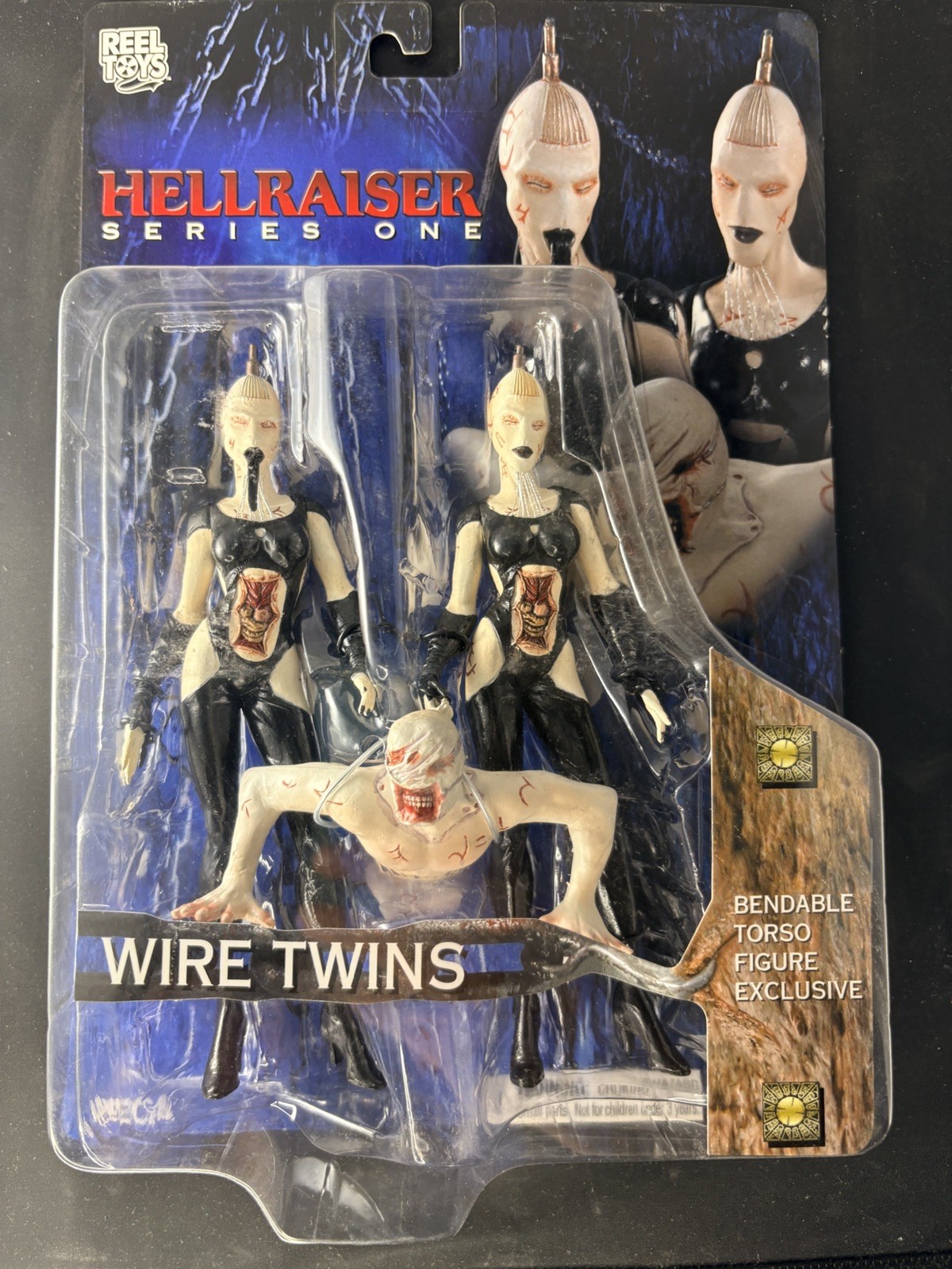 Hellraiser Series 1 Wire Twins NECA Reel Toys 2003 Bendable Torso Sealed Horror