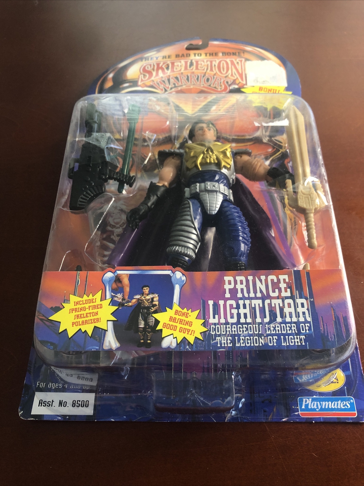 SKELETON WARRIORS PRINCE LIGHTSTAR FIGURE 1994 Rare Green Missile New Sealed