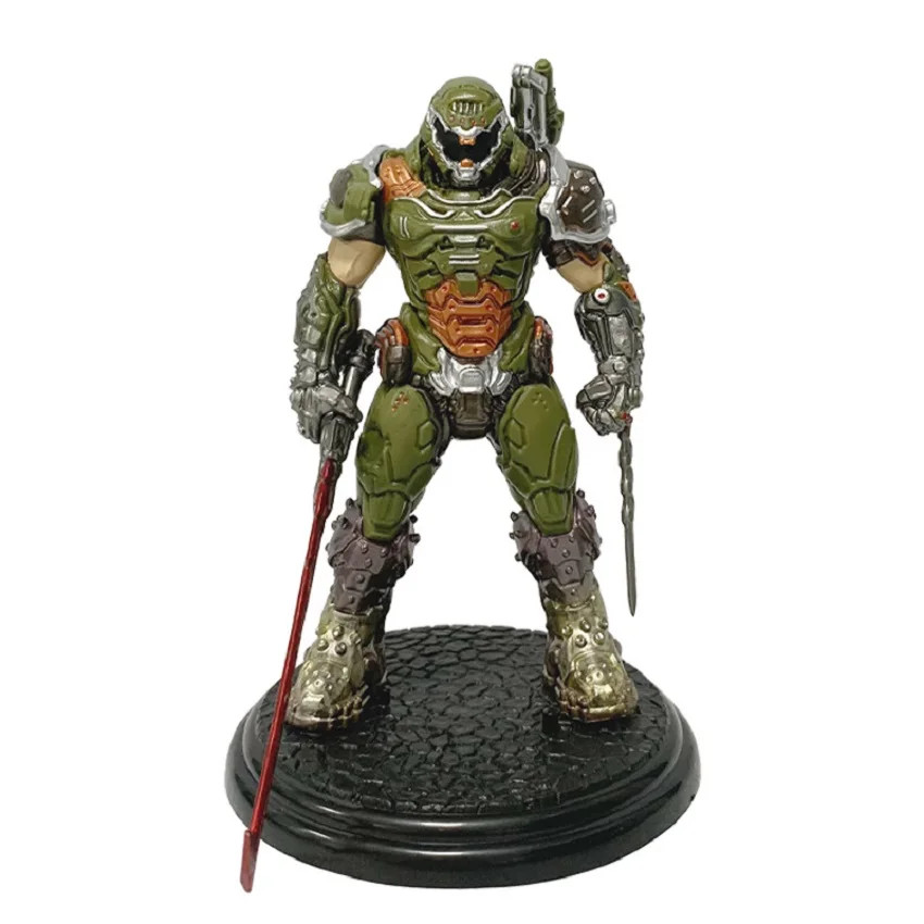 21cm Doom Slayer Eternal Demon Hunter Arkham Standing Posture Collectible Model