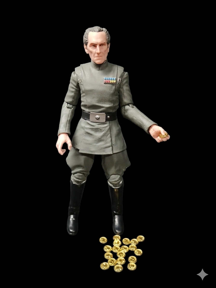 20 MINIATURE METAL GOLD COIN LOT 1:12 scale FIGURE DIORAMA ACCESSORY STAR WARS