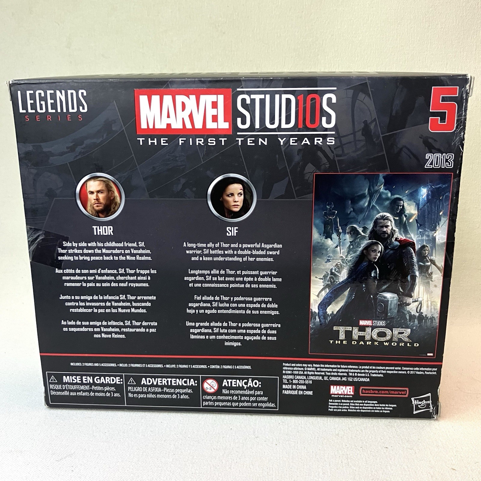 Hasbro Marvel Legends Studios First Ten Years Thor & Sif 6&Prime; Factory Sealed