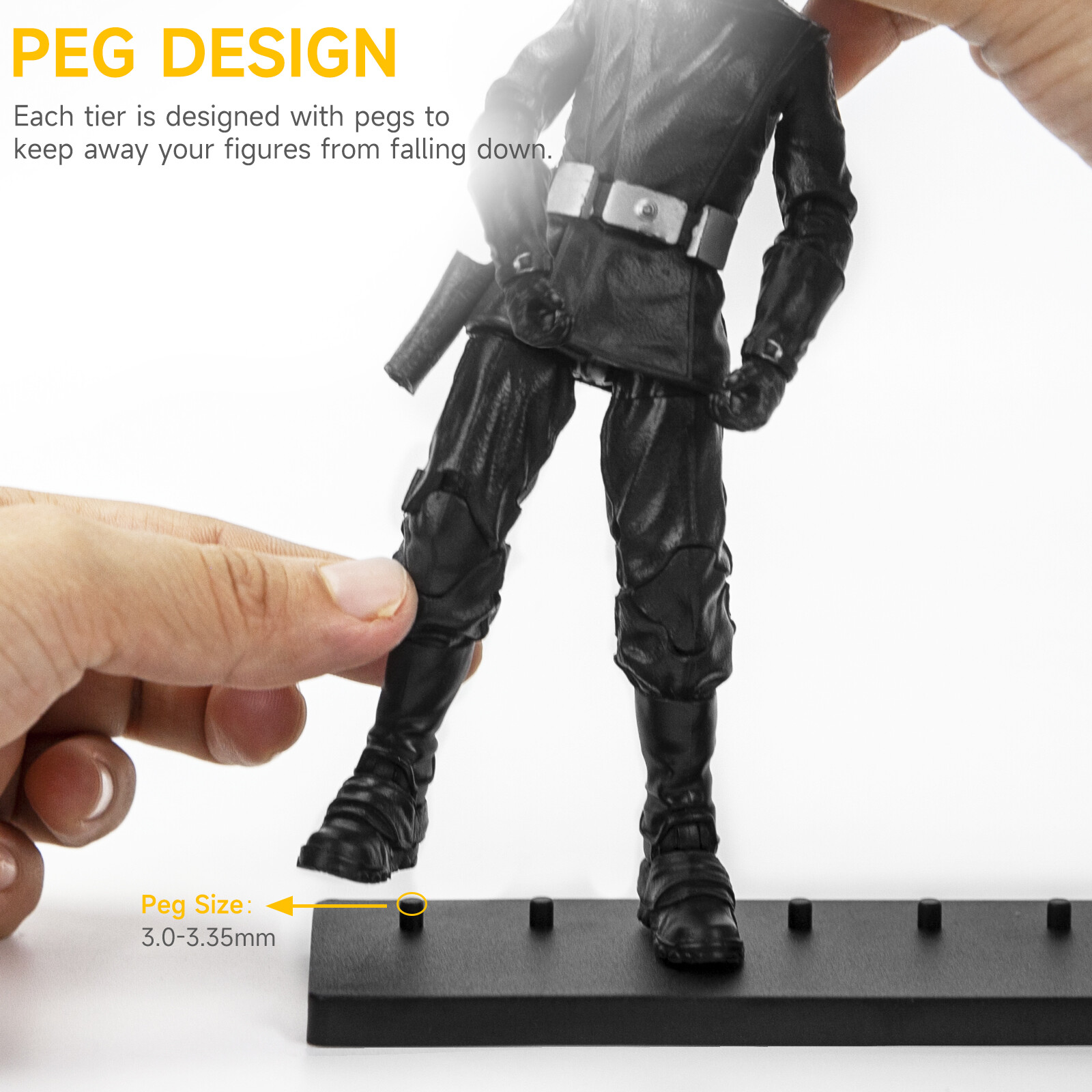 4 Tiers Display Risers Stand Shelf for 6inch Mavel Legends/ Gi Joe Action Figure