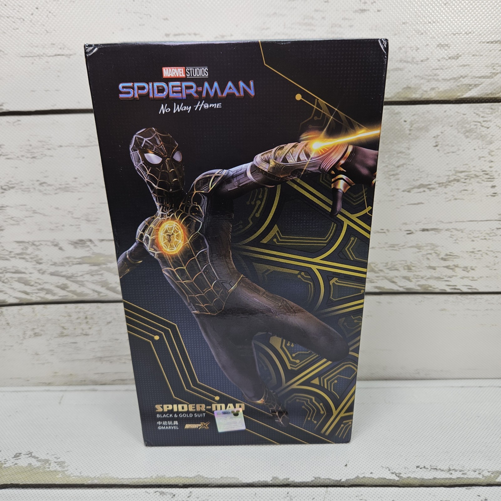 ZD Toys Disney Marvel Spider-Man No Way Home Black Gold Suit Spider-Man Figure