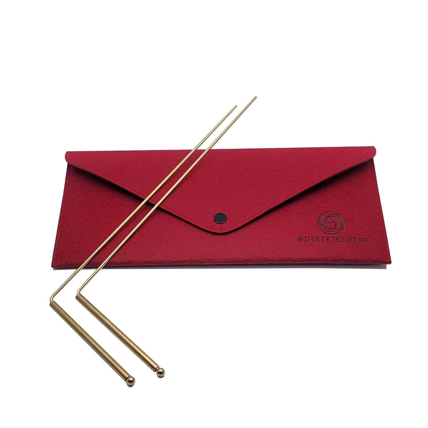 Brass Dowsing Rods – 2Pcs Divining with Bag – Witching Sticks, Spirit…
