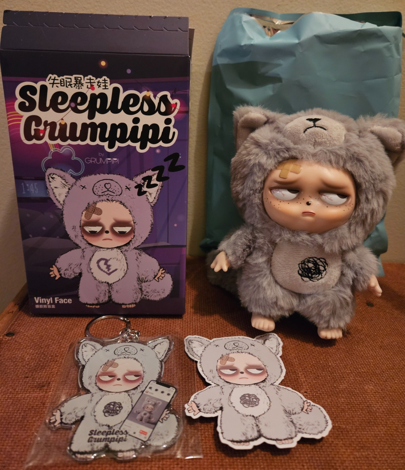 Grumpipi Sleepless Grumpipi Plush Series Confirmed Blind Box FAN FAN Figure
