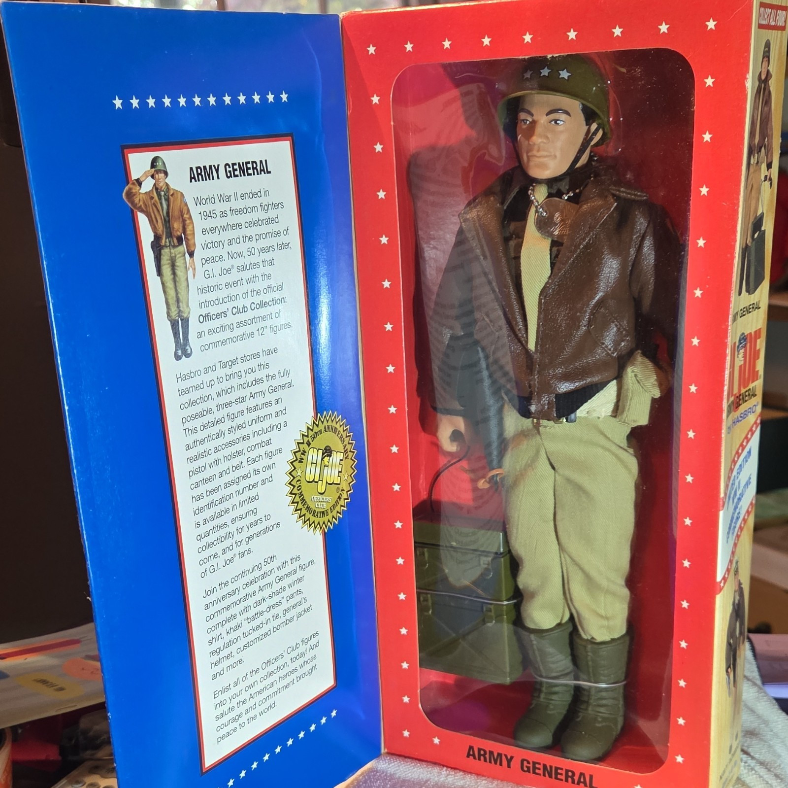 Hasbro G.I. Joe Army General 12 in Limited Edition WWII Figure, 1996
