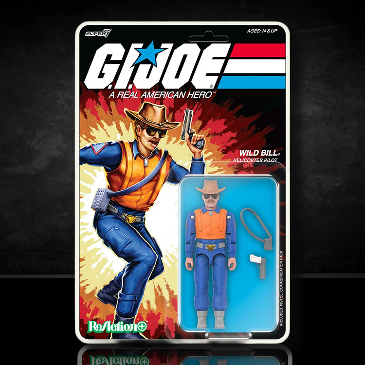 Wild Bill Helicopter Pilot Action Figure GI Joe Reaction Plus Series | 1:18