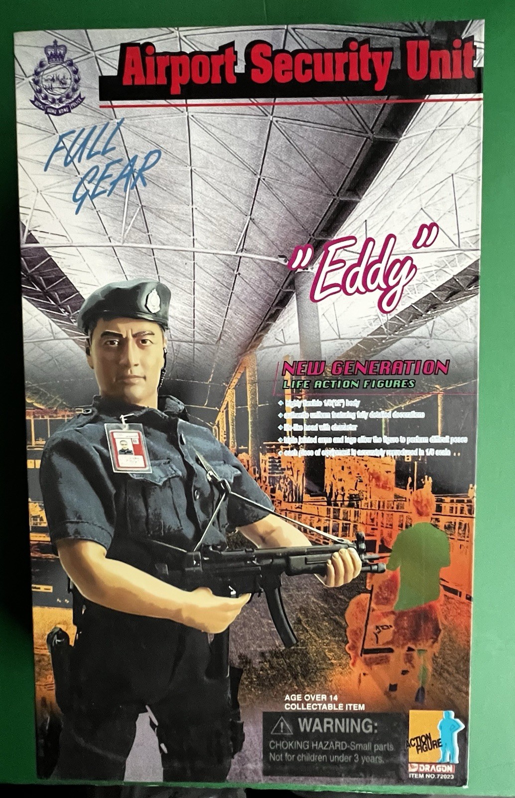 Dragon 12” EDDY Hong Kong Airport Security Unit NEW in Box