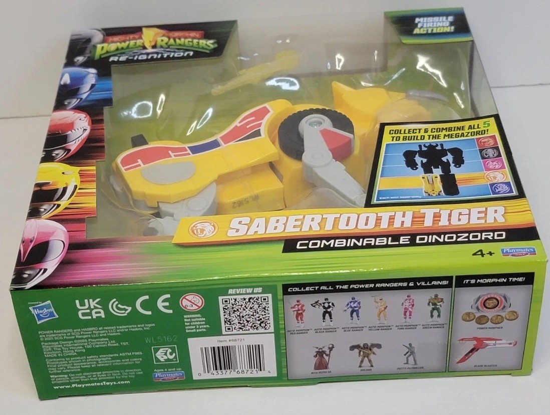 Mighty Morphin Power Rangers Re-Ignition Combinable Dinozord Sabertooth Tiger