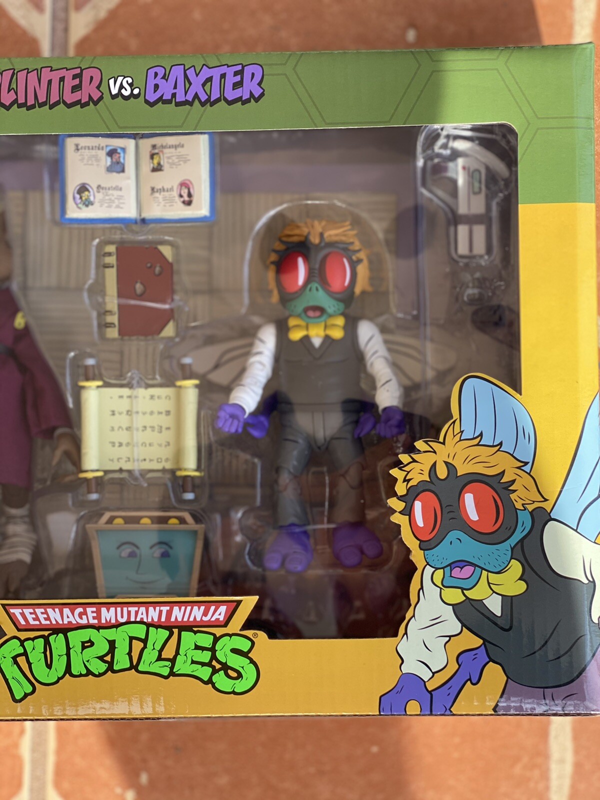 TMNT NECA Splinter vs Baxter 2 Pack NICKELODEON Target Exclusive SEALED