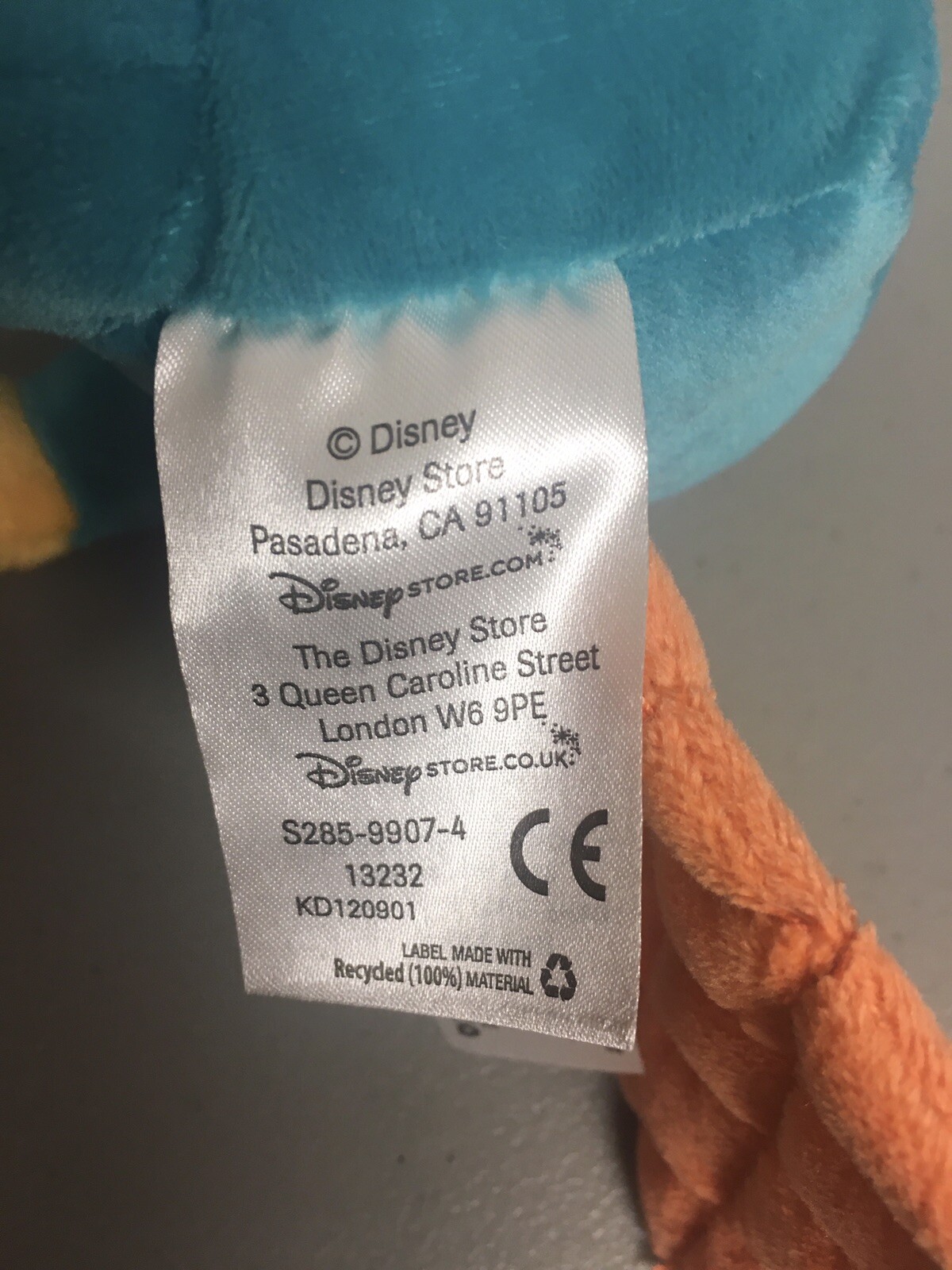 Disney 10” Perry Mini Bean Bag Plush – Phineas and Ferb – NEW with Original Tags