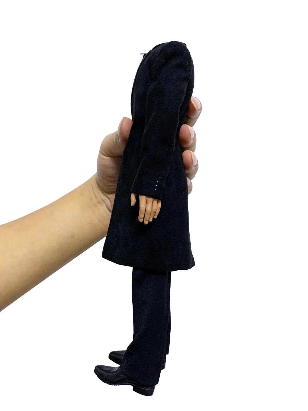 Toy center 1/6 Men&rsquo;s Slim Suit Black Windbreaker Coat Pants Clothes Model