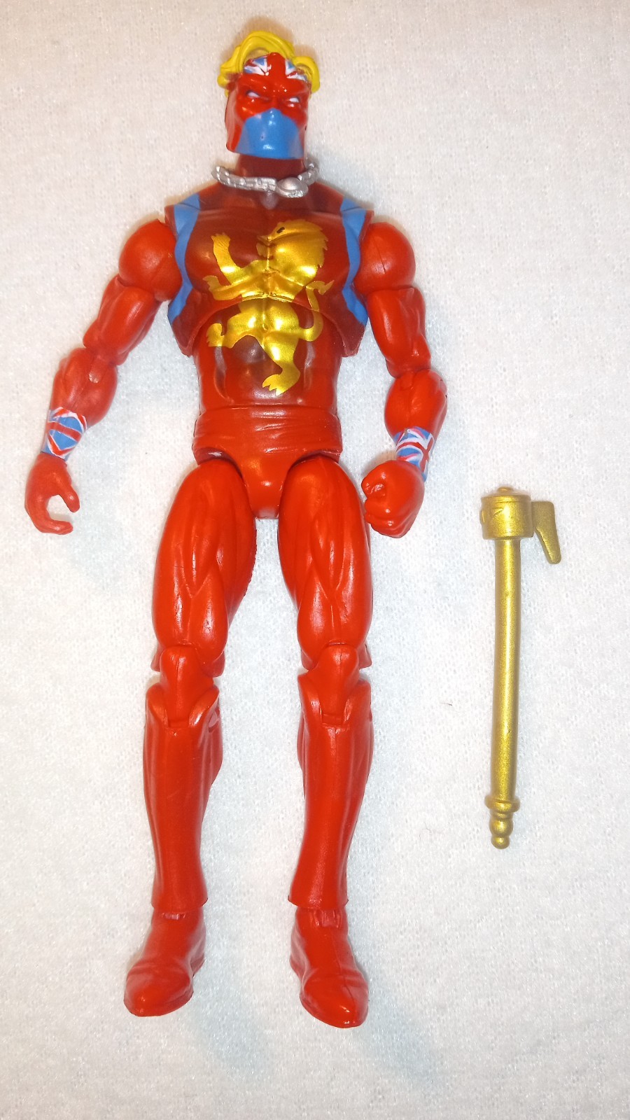 2010 Hasbro Marvel Universe Captain Britain 3.75&Prime; Figure Red/Gold Lion Version