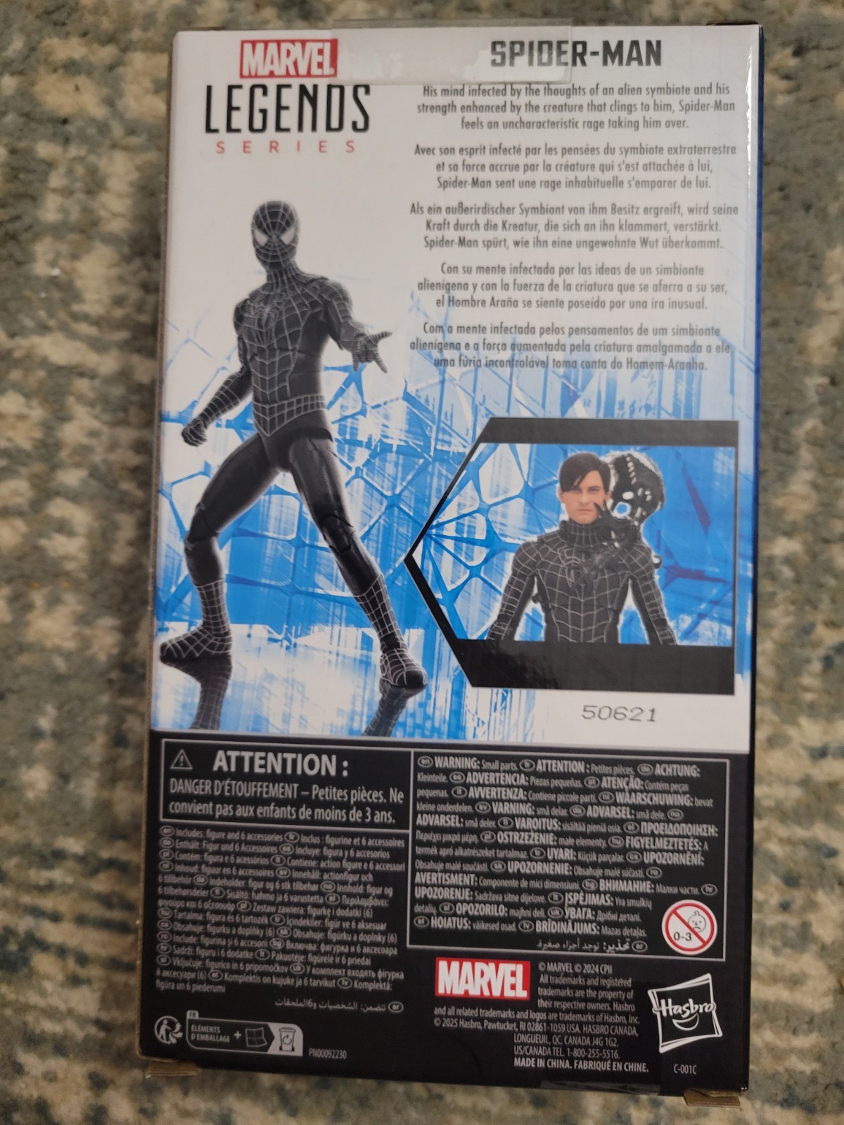 Marvel Legends Hasbro Spider-Man 3 Action Figure Boxed Fully Jointed