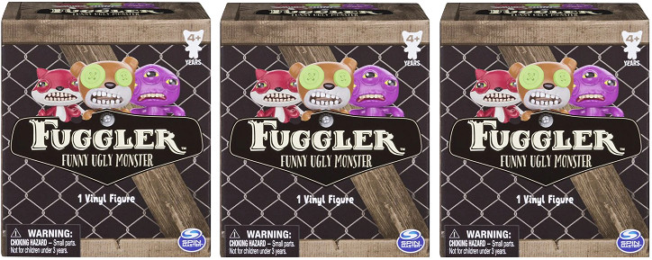 FUGGLER FUNNY UGLY MONSTER VINYL FIGURES LOT OF 3 BLIND BAGS NEW TY3028A
