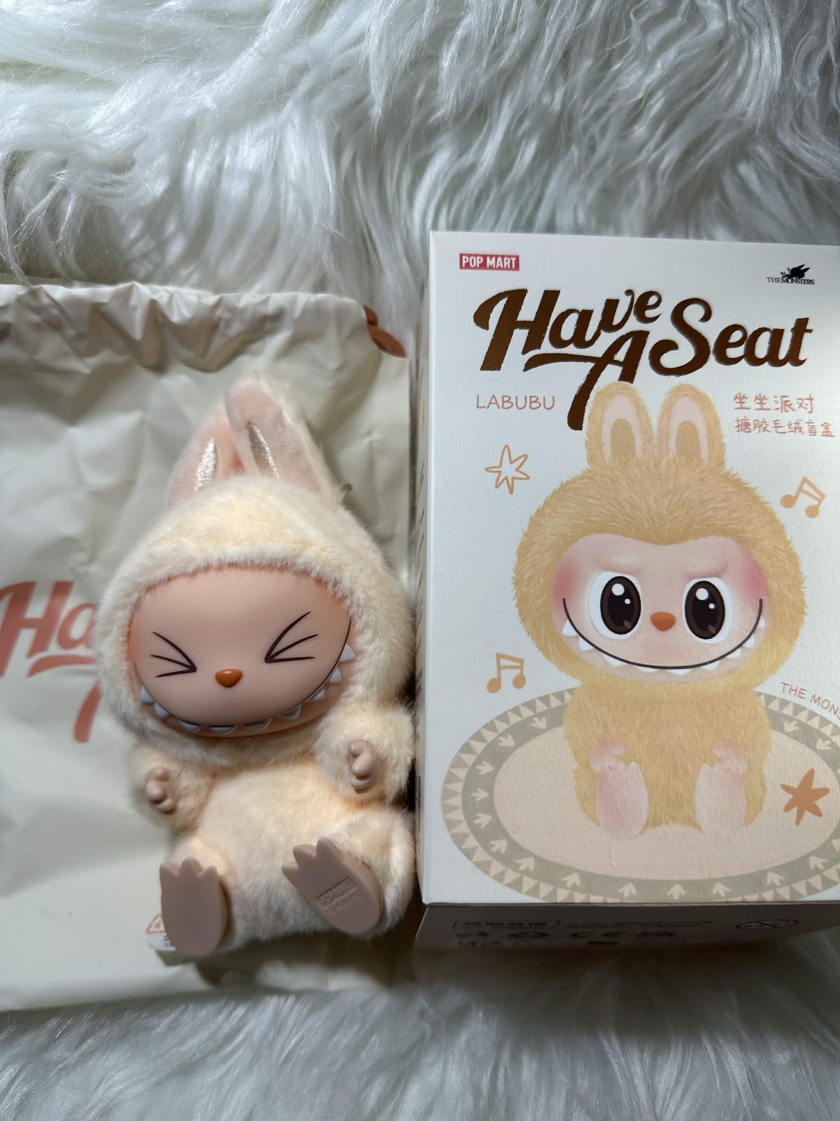 AUTHENTIC POPMART LABUBU MONSTERS – CONFIRMED HAVE A SEAT/MACARON (VINYL FACE)
