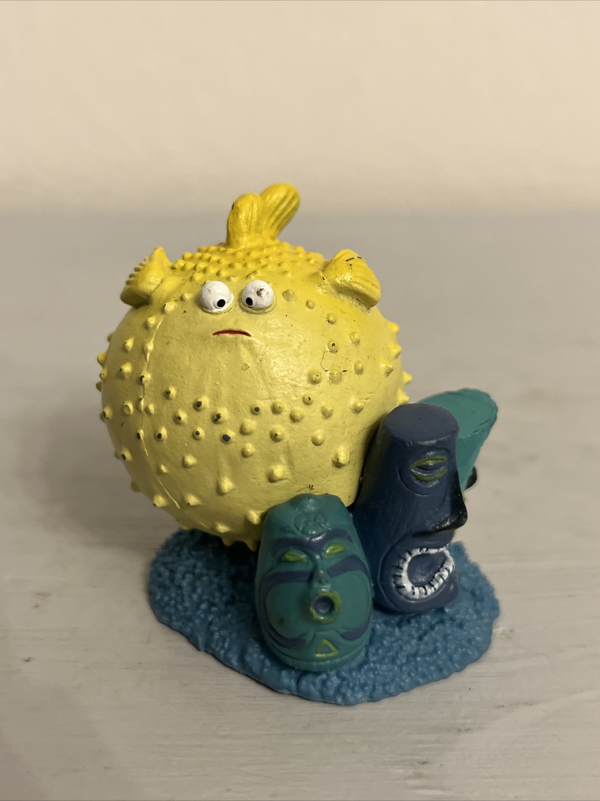 Finding Nemo Disney Character 2”Puffer Fish Figure Toy On Base