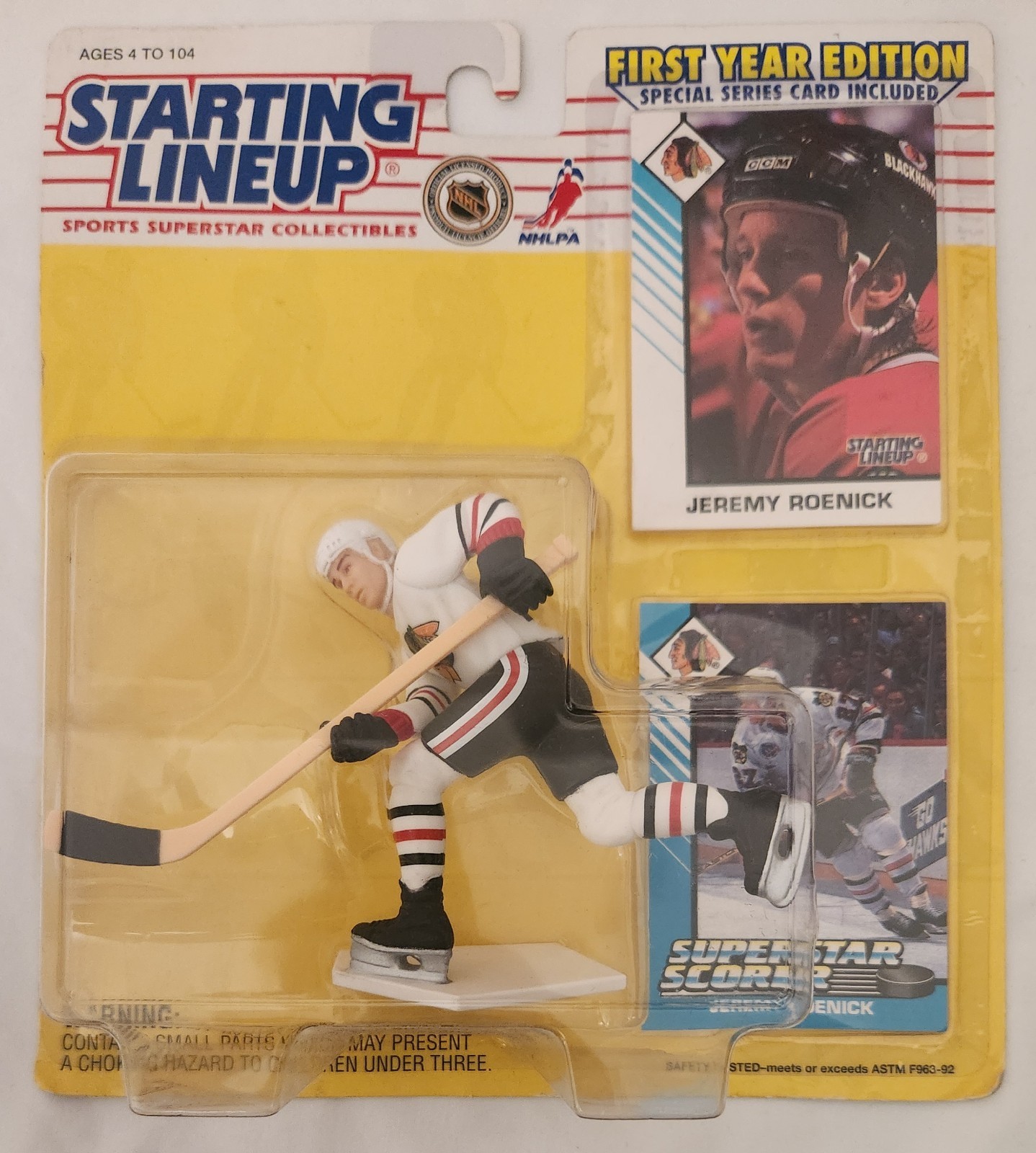 STARTING LINEUP HOCKEY FIGURES 5 ASSORTED PLAYERS (4) 1993 (1) 1996 SEE PHOTOS