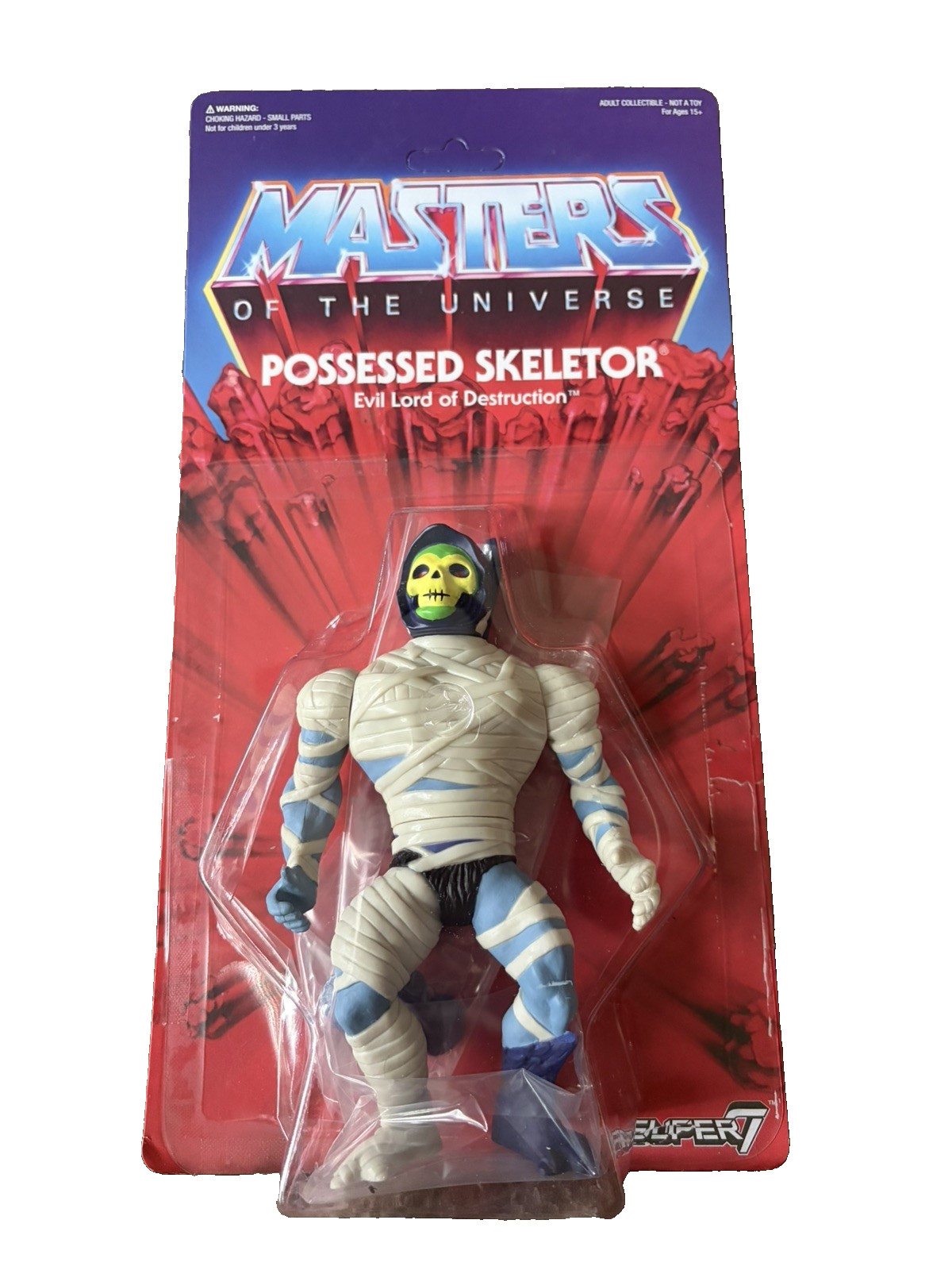 Masters of the Universe Possessed Skeletor Glows in Dark Very Rare Super7